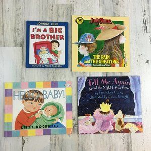 Lot of 4 Kids Books New Baby Big Brother Sister Sibling Joanna Cole Judy Blume